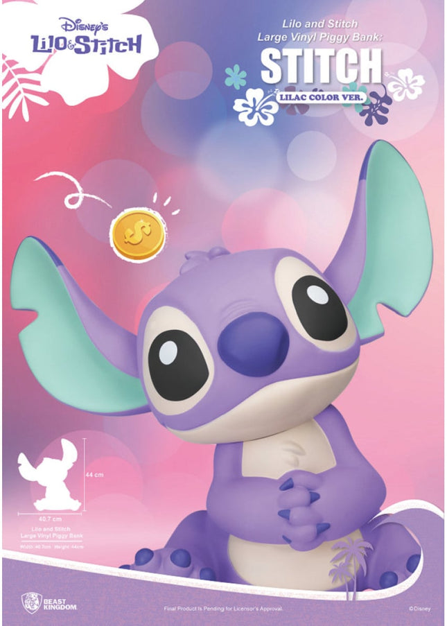 Sparschwein: Stitch - Flieder