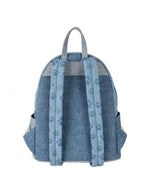 Mini backpack: Faux Denim - Dogs and Cats