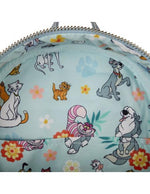 Mini backpack: Faux Denim - Dogs and Cats