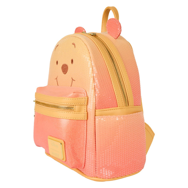 Mini backpack: Winnie De Poeh Met Pailletten En Glitter