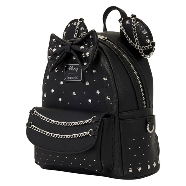 Mini Backpack: Studs & Chains - Minnie Mouse