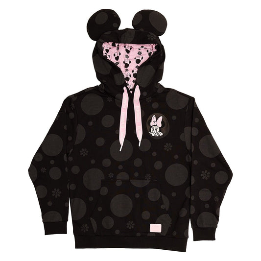 Hoodie: Floral Rock the Dots - Minnie