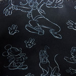 Crossbody-Tasche: Skizzierte Micky Maus