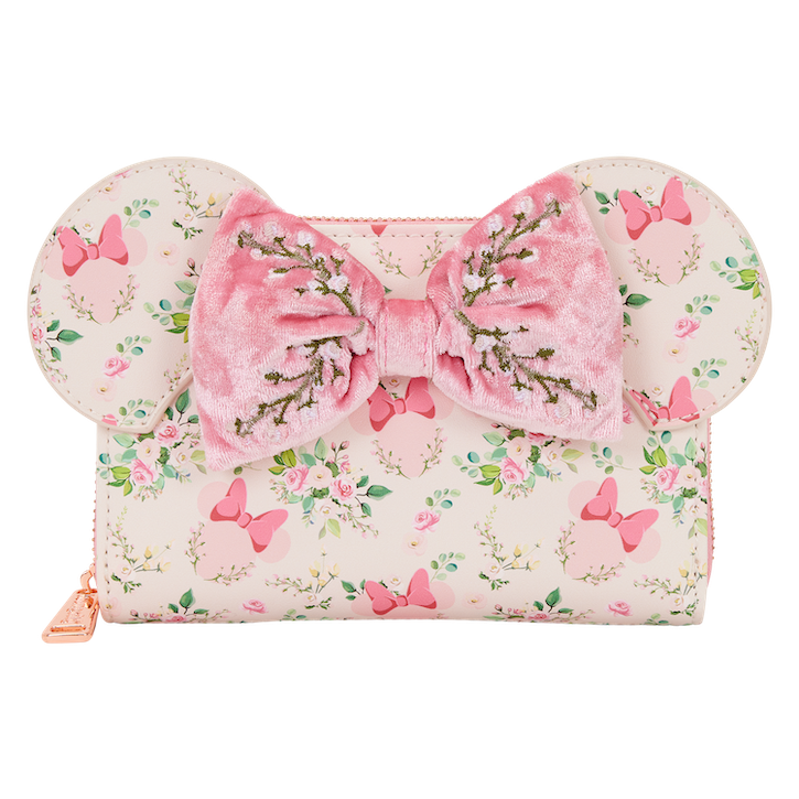 Geldbörse: Minnie Maus Blumen