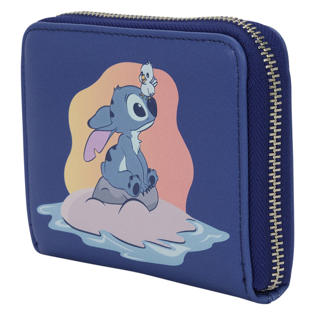 Portemonnee: Stitch Met Een Vogel