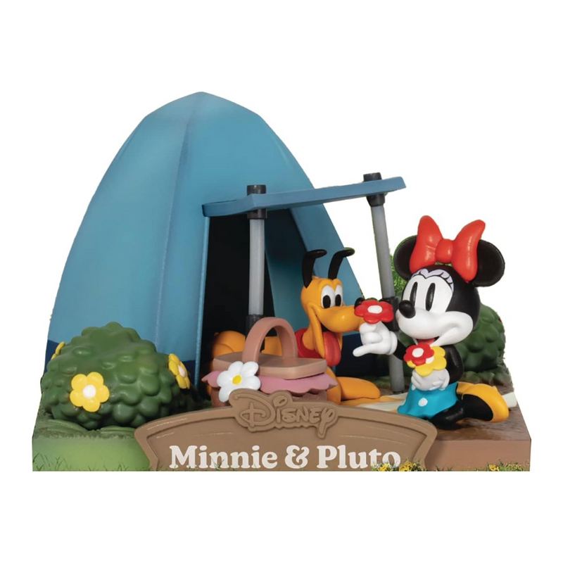 PVC Diorama: Minnie Maus & Pluto - D-Stage Zeltplatz-Serie