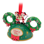Ornament: Mickey and Minnie Mouse Festive Ears Hat Ornament