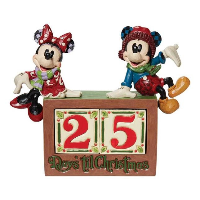Figurine: Mickey & Minnie Mouse - The Christmas Countdown