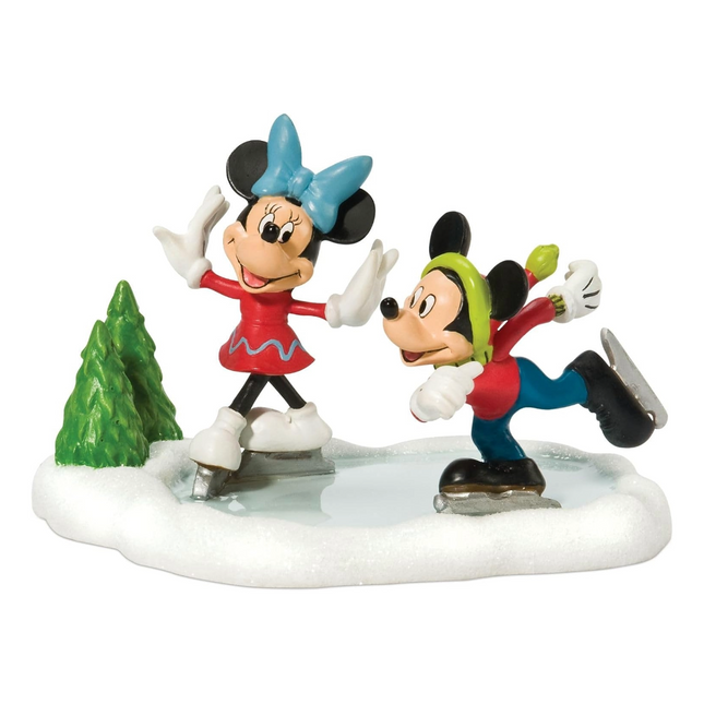 Figur: Mickey & Minnie Maus - Schlittschuhlaufen
