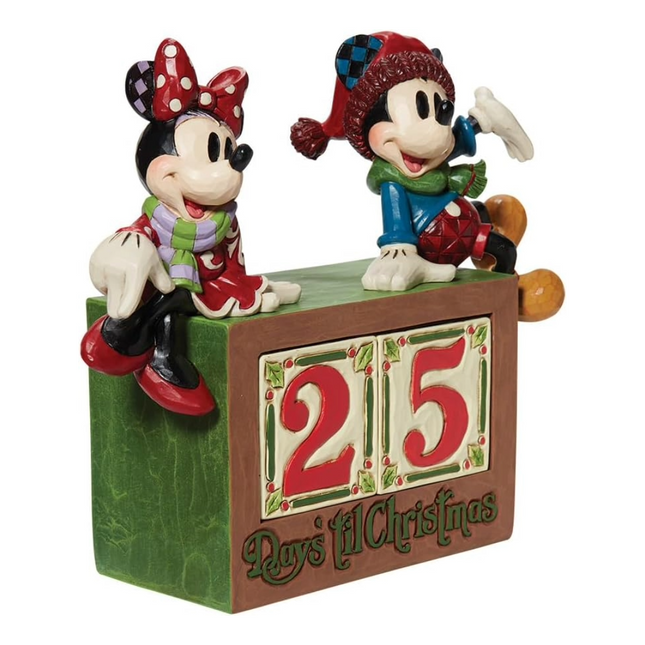 Figurine: Mickey & Minnie Mouse - The Christmas Countdown