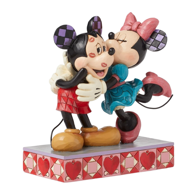 Figurine: Mickey and Minnie - Hugs & Kisses