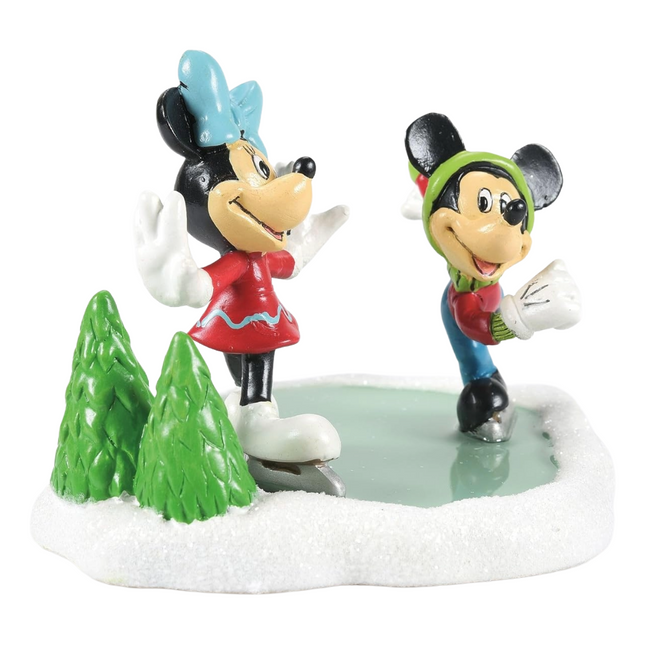 Figur: Mickey & Minnie Maus - Schlittschuhlaufen