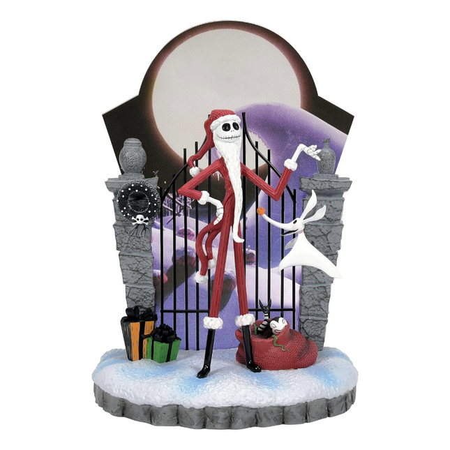 Figur: LightUp BackDrop - Santa Jack & Zero