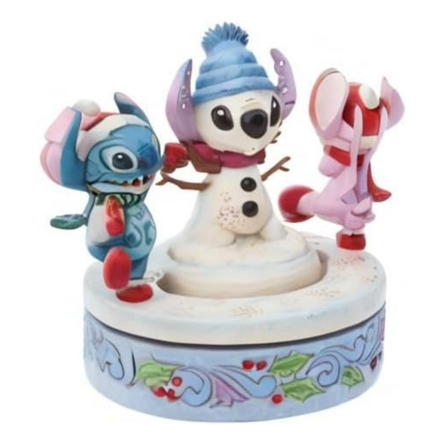 Figurine: Stitch & Angel - Snowy Shenanigans
