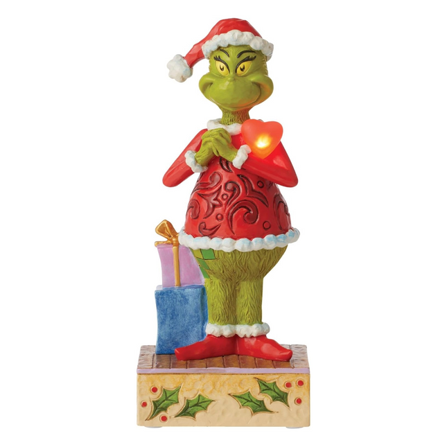 Figurine: Grinch - Blinking Heart