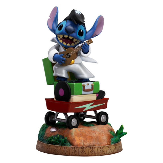 Figur: Stitch (King of Rock 1/10) - Art Scale Statue - 17 cm