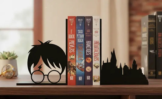 Boekensteun: silhouet met ronde bril - Harry Potter