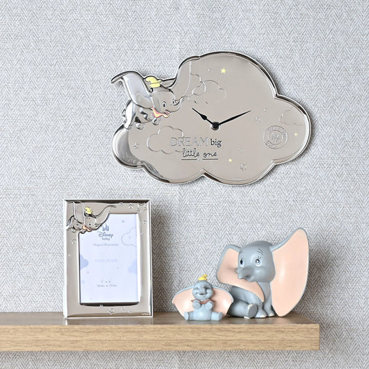 Wandklok: Dumbo - Silver