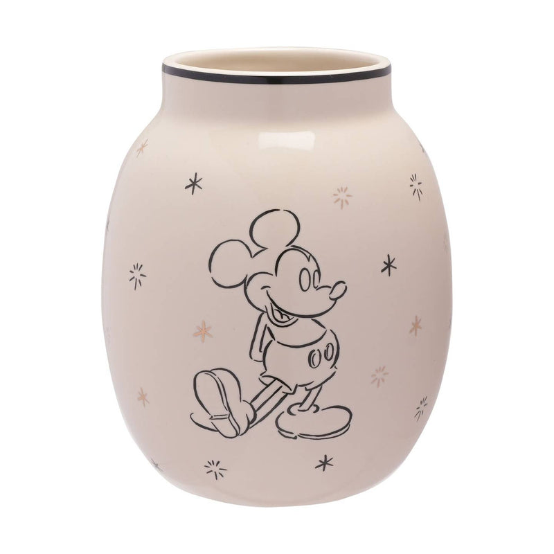 Vase: mit Goldfolie - Mickey