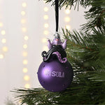Hanging Ornament: Ursula op glazen kerstbal