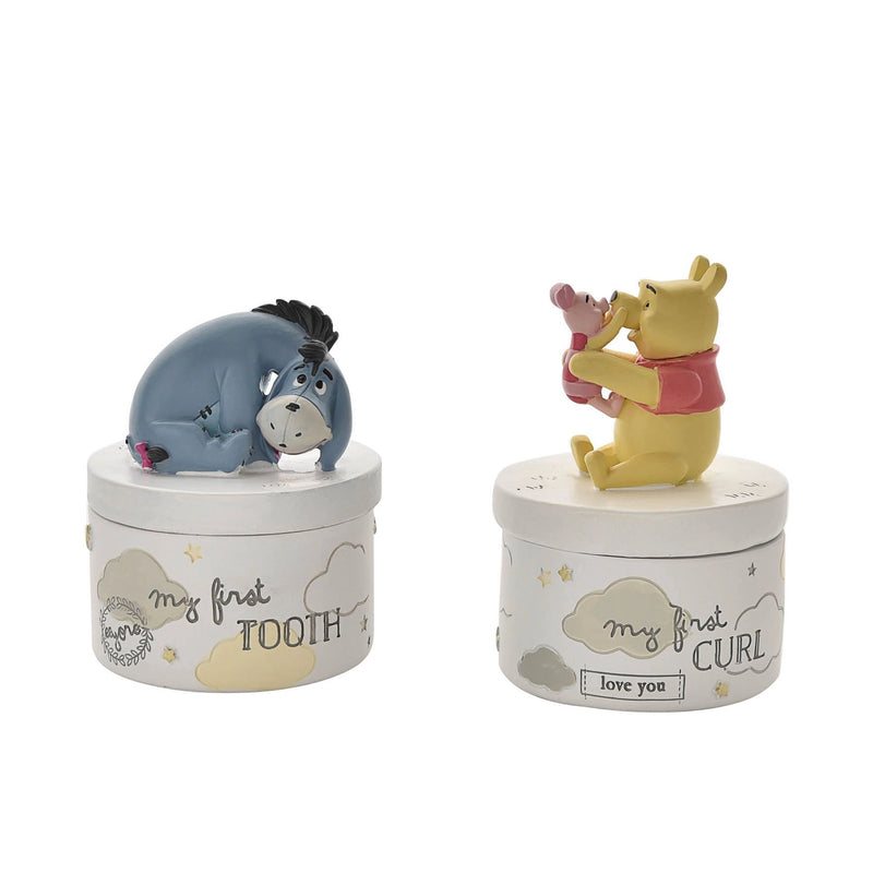 Bewaardoosje: Winnie the Pooh, Knorretje en Eeyore - First Tooth & Curl