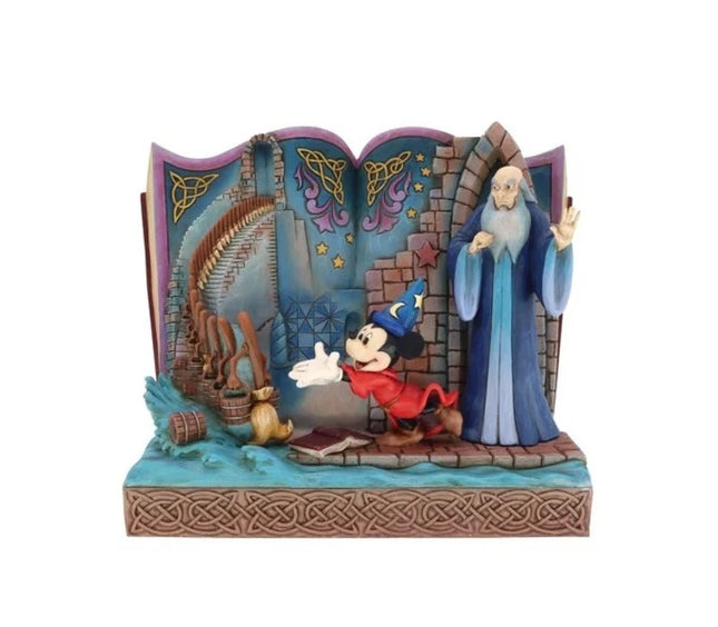 Disney Traditions Sorcerer Mickey Fantasia Storybook (DAMAGED)