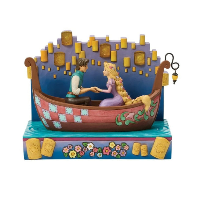 Figurine: Rapunzel - A Dream Come True (Tangled Boat with LED Lanterns)