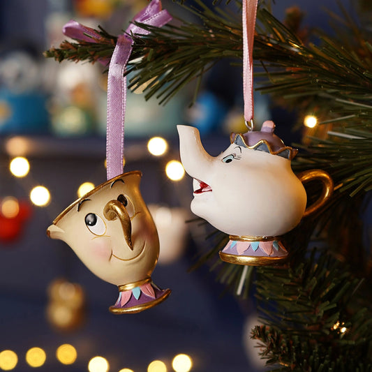 Hanging Ornament: Chip en Mevrouw Potts Set van 2