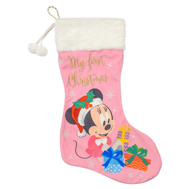 Kerstsok Minnie Mouse - My First Christmas