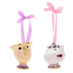 Hanging Ornament: Chip en Mevrouw Potts Set van 2
