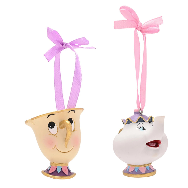 Hanging Ornament: Chip en Mevrouw Potts Set van 2
